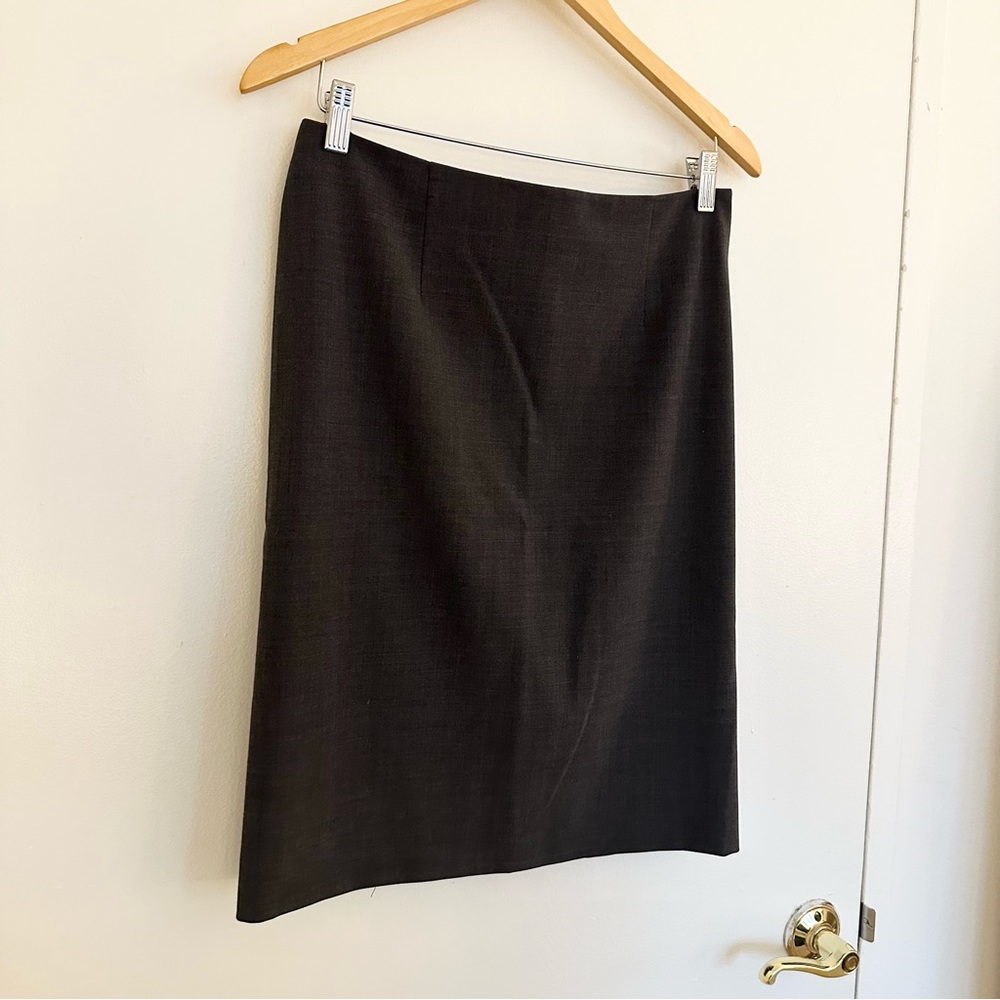 Theory Golca 2 Urban Pencil Wool Blend Skirt - Picture 6 of 14